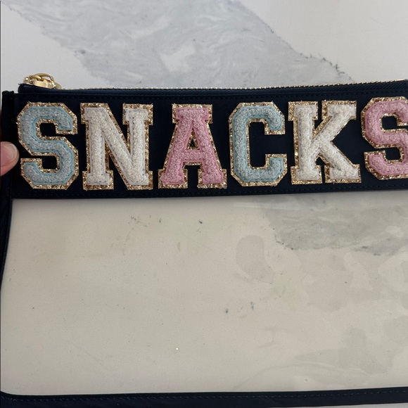 Stoney Clover Lane SNACKS navy sapphire pouch - Picture 2 of 5